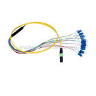 Simplex Fiber Cable , MPO / MTP - LC Harness Patch Cord Cable 0.9mm SM