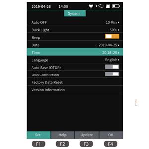 1310/1550nm SM نطاق الاختبار 5m-60Km ميني OTDR 9 في 1 اختبار مع APC UPC SC / FC / ST / LC محول 6