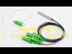1*4 SC/APC ميني PLC قطاع الكتلة نوع 900um FTTH PON ODN السلبي LSZH 1Meter Pigtails