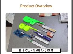 ST FC LC SC 2.5mm قلم تنظيف رباط الألياف الضوئية، قلم تنظيف نقرة واحدة 800 مرة