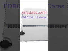 FDB0216J 16ports FTTH 1*8 PLC Splitter صندوق التوزيع البصري IP65 إندونيسيا الاتصالات 2 أبواب رمادي