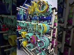 MPO APC Male to FC APC Fan Out Cable وضع واحد 12 الألياف لتطبيق الكثافة العالية