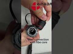 PDLC / DLC GYFJH 4 Core Fiber Optic Patch Cord LC الاستخدام في الهواء الطلق