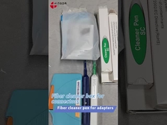 FTTH الألياف الضوئية نقرة واحدة LC MU Connector 1.25mm Cleaner Cleaning Pen Type Blue CE ROHS