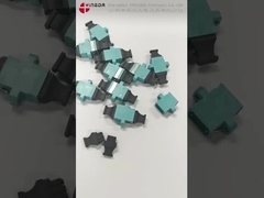 محول MPO OM3 MM منخفض الفقد سريع بصري أزرق مائي لنظام الإرساء في مركز البيانات