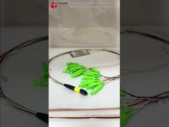 موصل مقسم PLC بالألياف الضوئية MPO إلى SC، 16 نوى