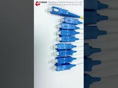 1:8 مقسم كاسيت إدخال SC/UPC ضفيرة صفراء 2 مم، إخراج SC/UPC ضفائر بيضاء 900 ميكرومتر