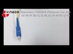 عرض موزع PLC الألياف الضوئية المعياري 1:16 من 1 إلى 16 SC/UPC بطاقة كاسيت مع وصلة ضفيرة 2.0 مم عرض توضيحي