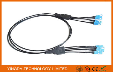 شراء SC / UPC FTTH الألياف البصرية التصحيح الحبل دعم مجموعات إسقاط كابل Fanout الذاتي التصنيع عبر الإنترنت