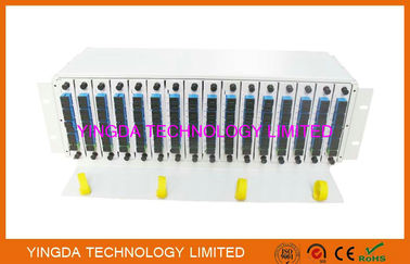 شراء CHASIS يكمل LGX الوحدات مع Splitters1x8 SC / محولات APC الرف جبل المعدنية التصنيع عبر الإنترنت