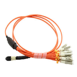 شراء LC Simplex MTP MPO Cable OS19 / 125UM 12 Fibers Bundle Cable Vacuum التعبئة التصنيع عبر الإنترنت