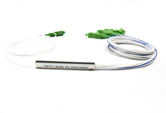 شراء G657A1 الألياف البصرية PLC الفاصل 1 م موصل SC APC قطر كابل 0.9 مم التصنيع عبر الإنترنت
