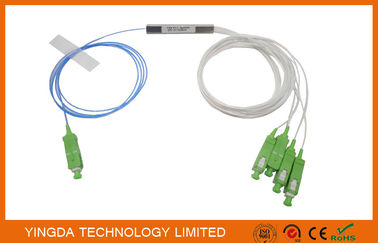 شراء 1 * 4 SC / APC Blockless PLC الفاصل كتلة نوع 900um FTTH PON السلبي ODN LSZH 1meter وأسلاك التوصيل المصنوعة التصنيع عبر الإنترنت