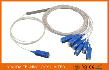 شراء GPON 1 × 8 الألياف البصرية بي وحدة الفاصل الفاصل Blockless مع 0.9mm وكبل مفصل-28E G657 التصنيع عبر الإنترنت