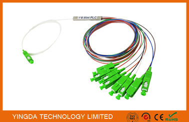 شراء 1X8 SC / APC طريقة واحدة OS2 9/125 الألياف البصرية FTTH PLC الفاصل الفاصل التصنيع عبر الإنترنت