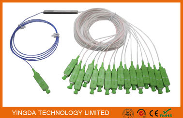 شراء GPON FTTH الألياف البصرية الفاصل البصري الصغير السلبي 1 * 16 900um موصلات SC APC أحادية الوضع التصنيع عبر الإنترنت