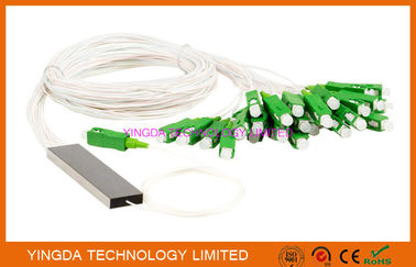 شراء FTTH 1x32 البسيطة PLC الفاصل واحدة وضع الصلب موصلات أنبوب LC APC التصنيع عبر الإنترنت