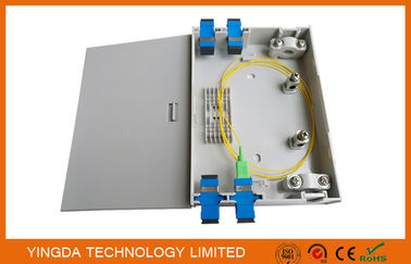 شراء جدار جبل FTTH الألياف البصرية إنهاء مربع، بلاستيك داخلي ABS PC 2 الموانئ الألياف البصرية صندوق التصنيع عبر الإنترنت