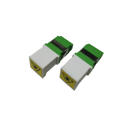 شراء محول موصل الألياف SC APC Simplex لا يوجد شفة ليزر مشبك معدني أبيض أخضر التصنيع عبر الإنترنت