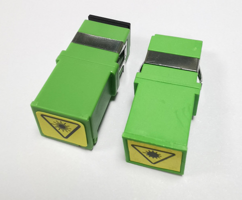 شراء محول الألياف البصرية SC APC SM Simplex Shutter بدون شفة خضراء التصنيع عبر الإنترنت