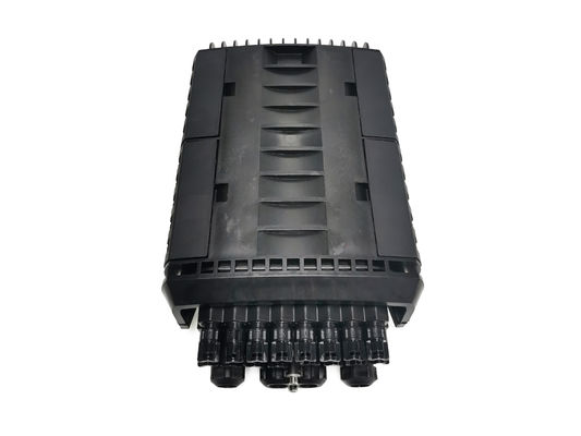 شراء IP68 16Ports FTTH إسقاط كابل الألياف البصرية لصق الإغلاق الأسود PP في الهواء الطلق الفاصل إغلاق مشترك التصنيع عبر الإنترنت