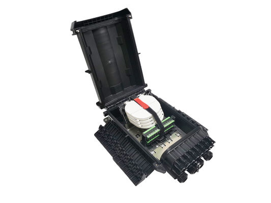 شراء IP68 16Ports الألياف مربع مشترك ، أسود PP الألياف البصرية مرفقات في الهواء الطلق التصنيع عبر الإنترنت