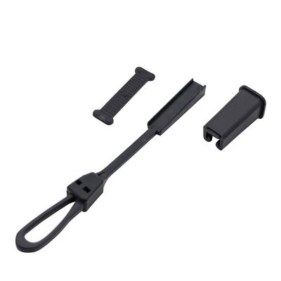 شراء FTTH البلاستيك قطرة سلك المقبض الكابل الأسود مجموعات تركيب ل 2 * 3mm 2 * 5mm كابل التصنيع عبر الإنترنت
