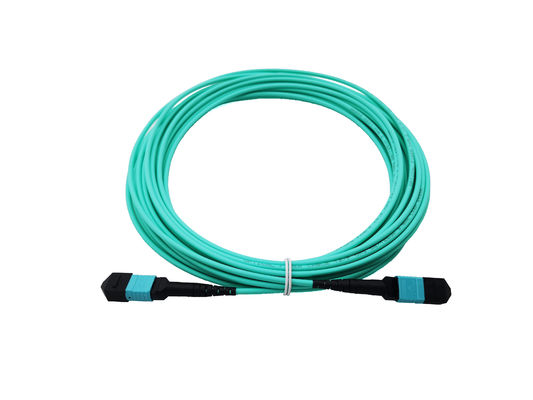شراء 12 ألياف ضوئية MPO طقم الكابلات OM3 40/100G أكوا 10 متر لمركز البيانات التصنيع عبر الإنترنت