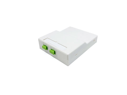 شراء 2 SC مربع إنهاء الألياف البصرية الأحادية / متعددة الأوضاع لشبكة FTTH الداخلية التصنيع عبر الإنترنت