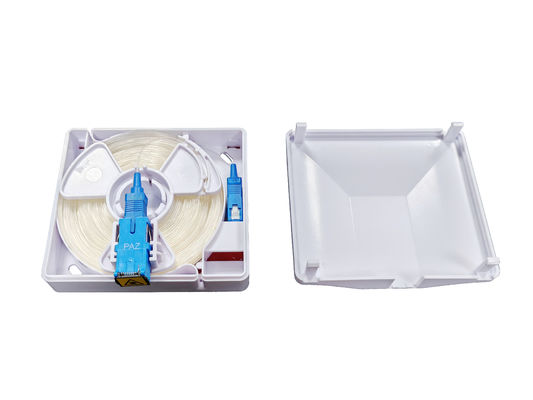 شراء FTTH داخلي ABS 1 Core SC Adapter الصندوق الخارجي للألياف الضوئية التصنيع عبر الإنترنت