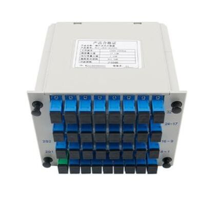 شراء أداء الدقة القسمة الألياف النمط الواحد PLC 1x32 النوع الرأسي SC UPC APC Connector التصنيع عبر الإنترنت