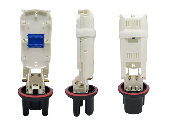 شراء MINI ألياف ضوئية إغلاق التفاصيل ABS 24core مع لوك لوحة في IP68 ل FTTH FTTX التصنيع عبر الإنترنت