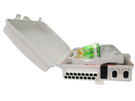 شراء شعار قابلة للتخصيص والمرسوم بالليزر الصندوق الفاصل للألياف الضوئية لشبكات FTTH 24 طاقة النواة IP65 التصنيع عبر الإنترنت