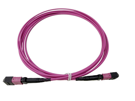 شراء 12Core OM4 Fiber Optic MTP MPO كابل التوصيل لبرنامج أداء الشبكة الأمثل التصنيع عبر الإنترنت