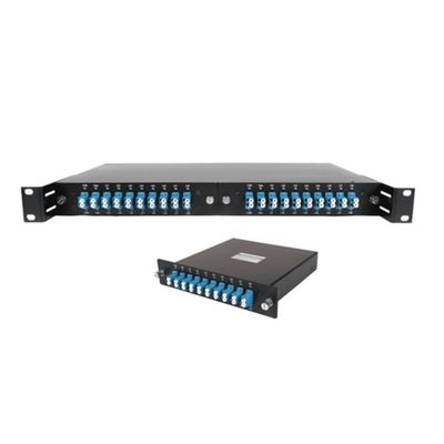 شراء 19 بوصة رف الألياف الضوئية الثابتة WDM وحدات DWDM الكاسيت X3 قابلة للشحن FTTH التصنيع عبر الإنترنت