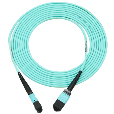 شراء كابل MPO 400G سلك توصيل MPO إلى MPO أنثى OM3 16 ليف من النوع B بطول 5 أمتار التصنيع عبر الإنترنت