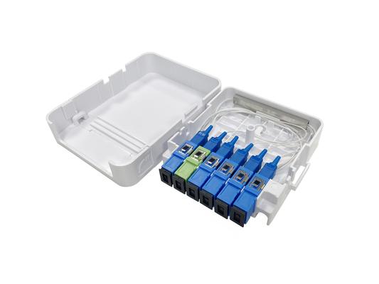 شراء صندوق إنهاء الألياف الضوئية مع فاصل 1X5 لمنزل FTTH والتركيب على الحائط الخارجي التصنيع عبر الإنترنت