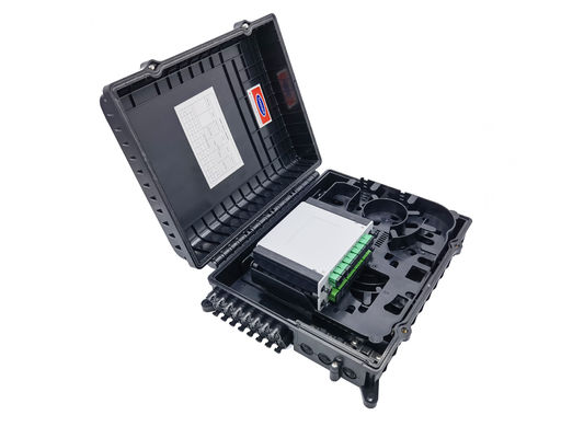 شراء  Outdoor Optical Splitter Box 3in 16out  With LGX Module  For 2x3mm Flat Drop Cable Outlets PC ABS Material التصنيع عبر الإنترنت