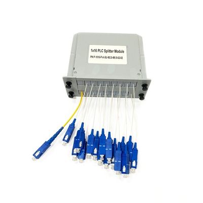 شراء New Fiber Optic PLC Splitter Plug-in type 1x16 LGX box card insert with SC/UPC Connector module in Telecommunication systems التصنيع عبر الإنترنت