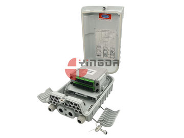 شراء 16 منافذ القطب جبل كابل الألياف البصرية مربع IP66 ل FTTH ناب كاجا الطرفية رمادي التصنيع عبر الإنترنت