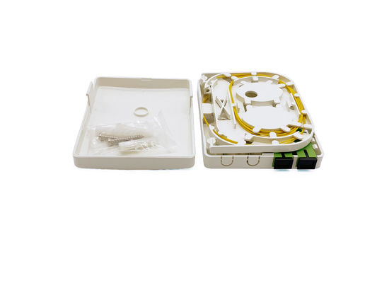 شراء 2 كور SC Fibra Optica Rosette للألياف إلى المنزل الداخلي مثبت على الحائط مع كاسيت التصنيع عبر الإنترنت