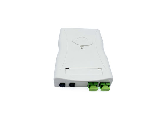 شراء 2 منفذ بلاستيكي FTTH جدار جبل IP30 صندوق إنهاء بصري التصنيع عبر الإنترنت
