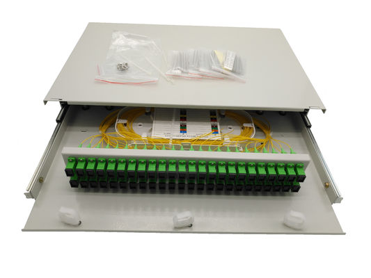 شراء شريحة معدنية داخلية 2U 48 Port Patch Panel Rack Mount التصنيع عبر الإنترنت