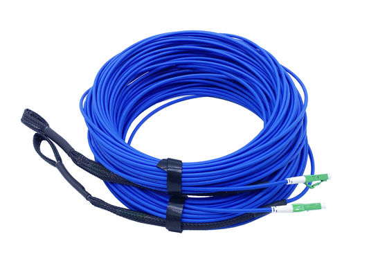 شراء سلك التصحيح الليفي البصري المدرع FTTH الذي تم إنهاءه مسبقًا LC APC UL V0 مثبطات اللهب التصنيع عبر الإنترنت