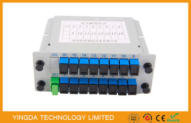شراء 1260 - 1650 نيوتن متر LGX 1 * 16 متعدد الألياف البصرية قناة PLC الفاصل 1 × 16 2 فتحة التصنيع عبر الإنترنت