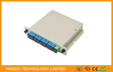شراء ISO الألياف البصرية PLC الفاصل كاسيت محملة موصل SC، 1 فتحة LGX البصرية Spltiter التصنيع عبر الإنترنت