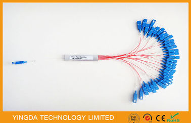 شراء Gpon سلبيّ فولاذيّ أنبوب أداء عال PLC بصريّ fiber splitter G652D G657A1 G657A2 Hytrel التصنيع عبر الإنترنت