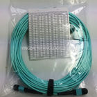 SM MM FTTX MTP MPO Cable 7.8 mm Ferrule , 24 Core Fiber Optic Patch Cable