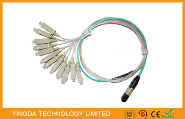 شراء OM3 10G الخطة المتوسطة الأجل MPO كابل 900um 7.8mm الطويق SC، متعدد الألياف البصرية أسلاك التوصيل المصنوعة التصنيع عبر الإنترنت
