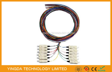 شراء 850 & 1300nm الألياف البصرية ضفيرة SC MM 50 / 125um 12 ألياف الضفيرة LSZH المتعدد 3M التصنيع عبر الإنترنت
